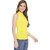 La inTimo Casual Sleeveless Solid Women Yellow Top