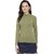 La inTimo Casual Regular Sleeves Solid Women Green Top
