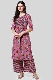 Sharda Creation Pink Colour Printed kurta Set