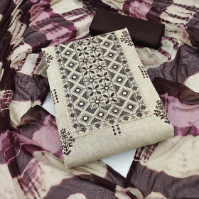 Sharda Creation Unstitched  Embroidered Dress Material