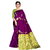 SVB Saree Purple Embellished Silk Saree
