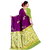 SVB Saree Purple Embellished Silk Saree