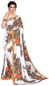 SVB Saree White Embellished Silk Saree
