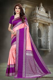 SVB Saree Purple Embellished Silk Saree