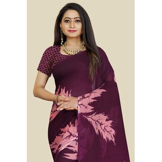 SVB Saree Purple Embellished Silk Saree