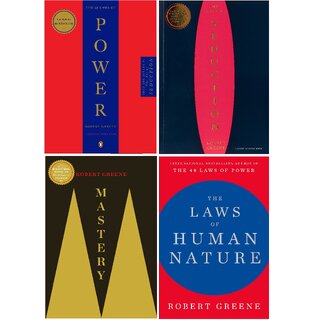 Robert Greene 4 Books Set 48 Laws, Seduction, Mastery  Laws of Human Nature