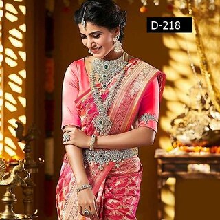 SVB Saree Maroon Embellished Silk Saree