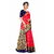 SVB Saree Red Embellished Silk Saree