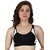 ZIVOK Women Sports Non Padded Bra (Black)