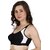ZIVOK Women Sports Non Padded Bra (Black)