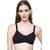 ZIVOK Women T-Shirt Non Padded Bra (Black)