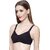 ZIVOK Women T-Shirt Non Padded Bra (Black)