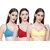 ZIVOK Pack of 3 Women Full Coverage Lightly Padded Bra (Multicolor)