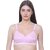 ZIVOK Pack of 3 Women Full Coverage Non Padded Bra (Pink)