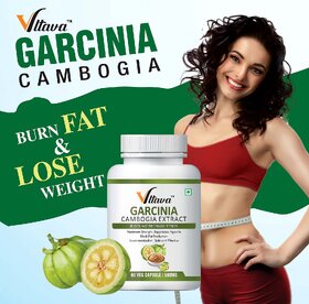 Vltava Garcinia Cambogia Weight Loss Fat Burner Pure Natural Formula 500mg 60 Capsules