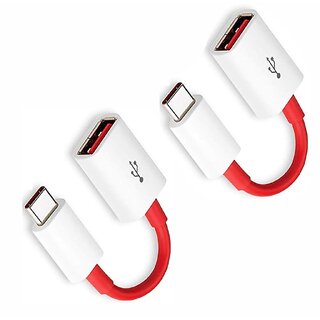 Morex Type C to USB Otg cable (pack of 2 )