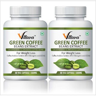 VLTAVA Green Coffee For Weight Loss and Improve Immunity, Reduce body fat, Detoxify body and liver, Weight loss