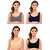 Texello Pack of 4 Women Sports Non Padded Bra (Multicolor)