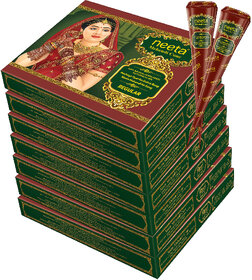 Neeta Mehendi Cone Henna Temporary Tettoo Mehendi (Pack of 84 Pcs)