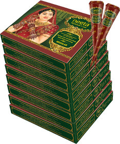 Neeta Mehendi Cone Henna Temporary Tettoo Mehendi (Pack of 96 Pcs)
