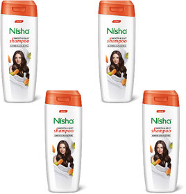 Nisha Shampoo For Women & Men 75ml EACH (Pack OF 4) | Almond Flavour