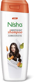 Nisha Smooth & Silky Almond & Olive Actives Shampoo For Mens & Women (75ml)