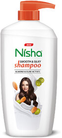 Nisha Smooth Naturally Soft Silky Hair Shampoo, 650 ML Pack Of 1