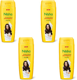 Nisha Shampoo For Women & Men 75ml EACH (Pack OF 4) | Egg Protein Flavour