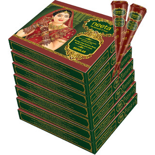 Neeta Mehendi Cone Henna Temporary Tettoo Mehendi (Pack of 84 Pcs)