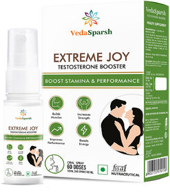 VedaSparsh Extreme Joy Oral Spray, For Men Performance, Stamina  Strength, 60 doses
