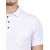 Tee Stores Mens White Solid 100% Cotton Polo Collar T-Shirt