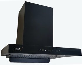 Ruwa 60cm 1250m3/hr Auto Clean T-Shape Filterless Kitchen Chimney with Motion Sensor and Touch Control - Model Jade Filt
