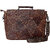 ZINT Waxy Genuine Full Grain Leather Unisex Messenger 15 inches Laptop Bag