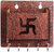 POCKESTER Brown Swastik Design With Mobile Box Wood Key Holder (5 Hooks)