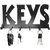 Ruwa Stylish Wall Key Holder Metal - Model Black Keys
