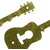 Ruwa Stylish Wall Key Holder Metal - Model Golden Guitar