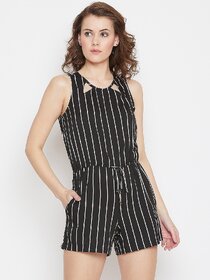 Purys Black Jumpsuits For Womens