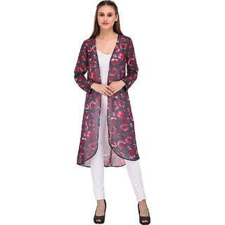 PURYS Grey Floral Shrugs for Women