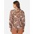 Purys Women Brown Satin Printed Casual Shirt