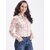 Purys Women Pink Georgette Printed Casual Shirt