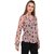 Purys Women Orange Poly Cotton Floral Casual Shirt