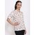 Purys Women White Polyester Printed Casual Shirt