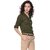 Purys Women Green Cotton Blend Solid Formal Shirt