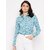 Purys Women Grey Georgette Printed Casual Shirt