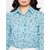 Purys Women Grey Georgette Printed Casual Shirt