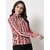 Purys Women Multicolor Poly Cotton Striped Casual Shirt