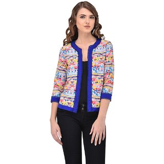 PURYS Multicolor Printed Shrugs for Women