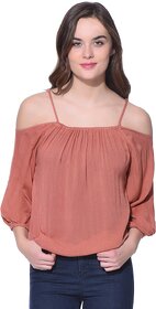 Purys Women Pink Printed Regular Top