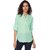 Purys Women Green Solid Regular Top