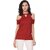 Purys Women Red Solid Basic Top